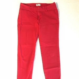 Red Old Navy pixie pants